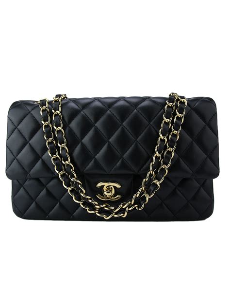 bolsa chanel original preta com brilho